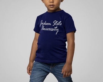 Jackson State University Tigers Script Toddler/Youth Short Sleeve T-Shirt | JSU Tigers | Short Sleeve Tee | JSU Toddler | JSU Youth