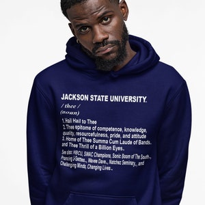 Jackson State Tigers Thee Definition Hoodie, JSU Hoodie, JSU Apparel, Jackson State, Jackson State Tigers, Thee I Love, , SWAC image 1