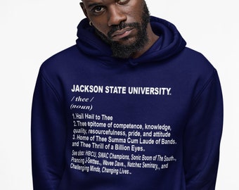 Jackson State Tigers Thee Definition Hoodie, JSU Hoodie, JSU Apparel, Jackson State, Jackson State Tigers, Thee I Love, , SWAC