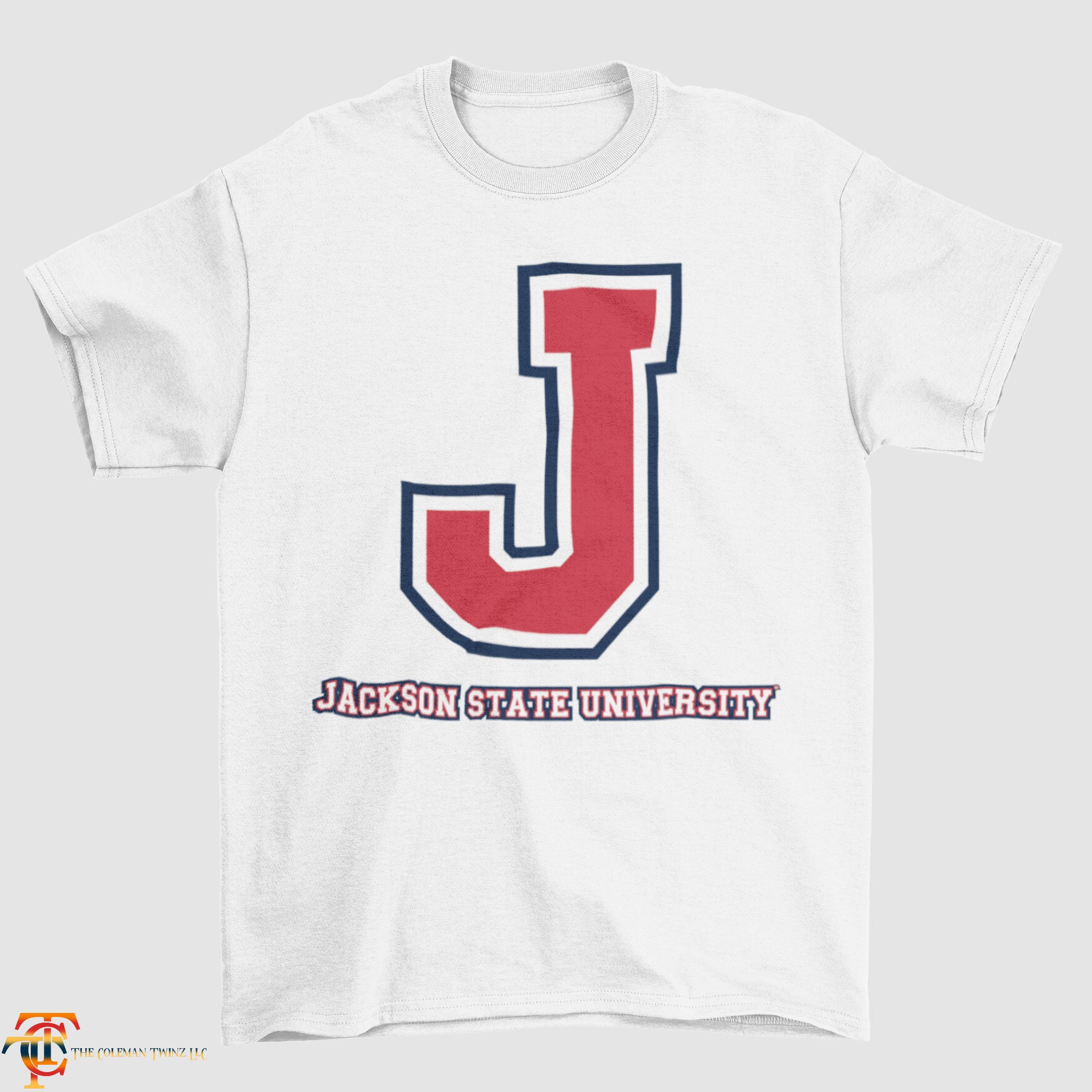 Jackson State University Tigers Tri Color Short Sleeve T-shirt JSU Tigers  Short Sleeve Tee JSU Tigers Jackson State JSU Tri Color 