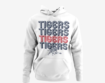 Jackson State Tigers Retro Striped Pullover HoodieWinter Clothing