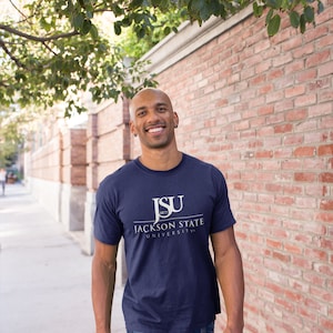 Jackson State University Tigers 1877 White Lettering Short Sleeve T-Shirt | JSU Tigers 1877 T-Shirt | Jackson State University Football