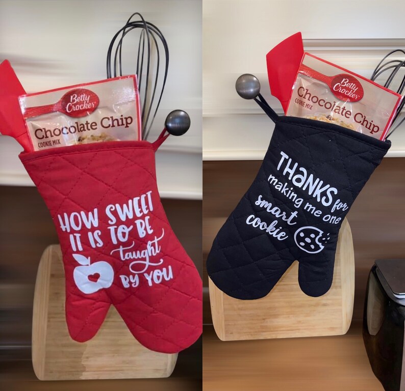 Teacher Appreciation Pot Holder Oven Mitt Teacher Gift Etsy