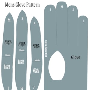Glove making pattern - Men + Video tutorial and Instructions (Digital)