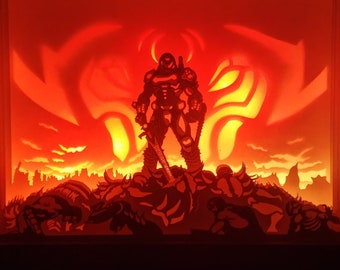 Caja de luz de papel cortado de DOOM Eternal *LIMITADA*
