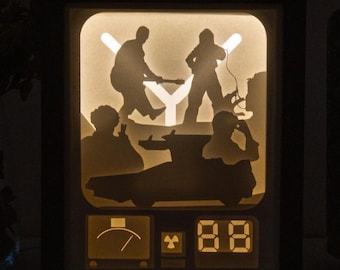 Back to the Future-Paper Cut Light Box *LIMITED*