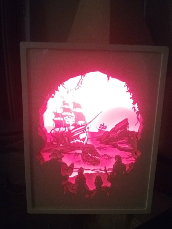 Sea of Thieves-paper Light Box LIMITED - Etsy