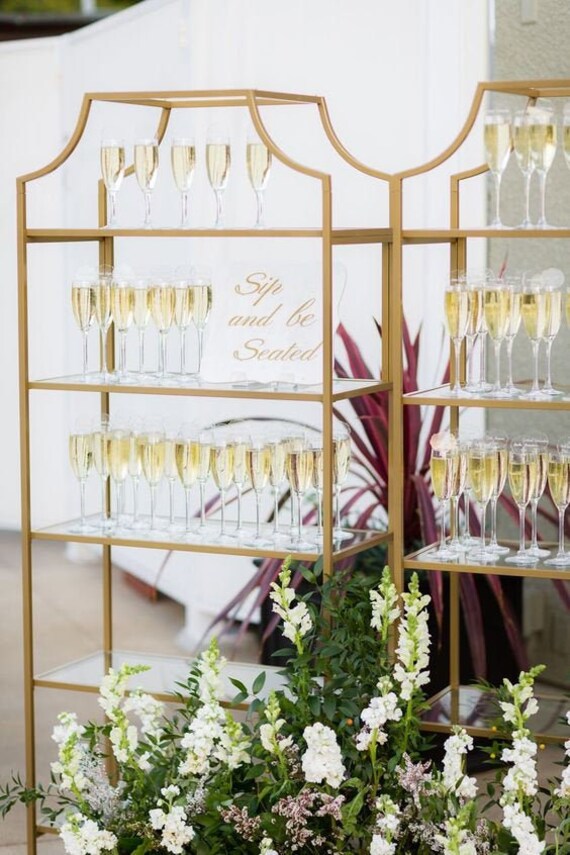 Gold Champagne Shelf RENTAL Etsy