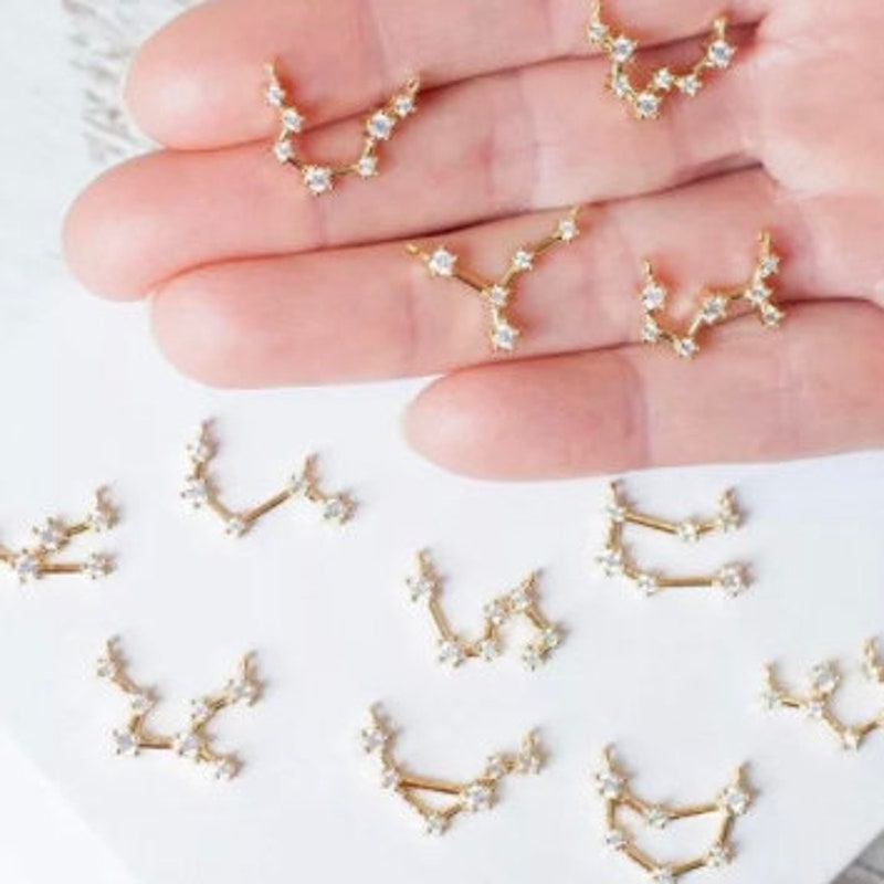 Zig Zag Constellation Sparkle Earring