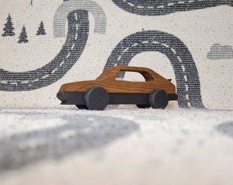 Wooden Toy Car - Handmade Wooden Car - Swedish Classic Car