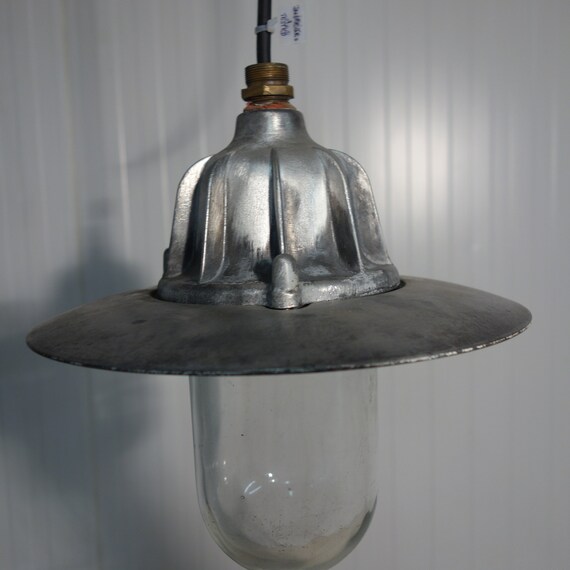 Brushed Aluminium Ceiling Dome Light By Coughtrie Of Glasgow 1955