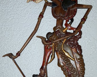 Vintage wayang klitik, Arjuna, Java, Indonesia