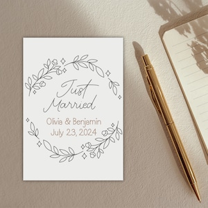 Carte postale « Mariage », Fika, Suède, suédois, Scandinavie, carte, carte de vœux, mariage, amour, personnalisable, félicitations