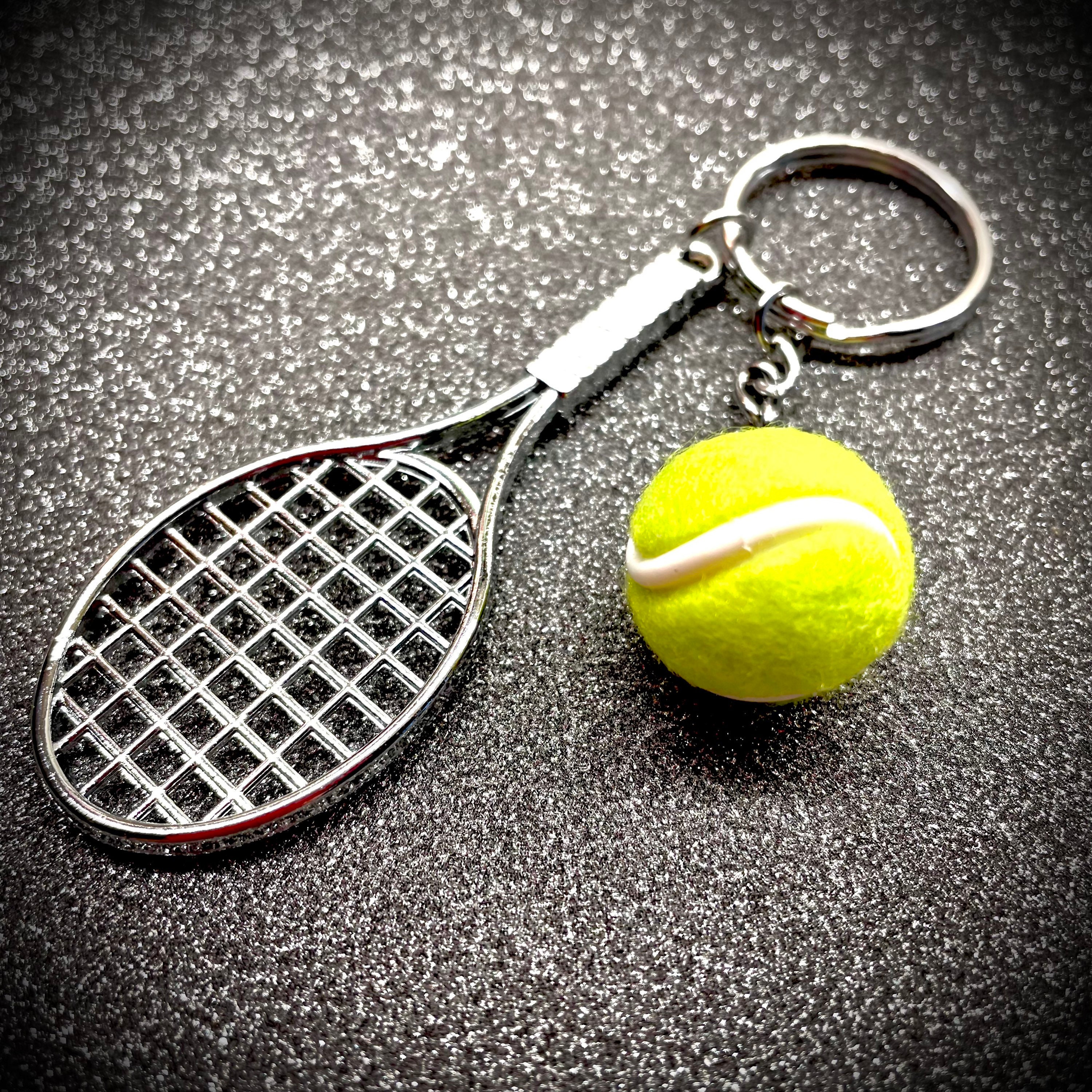 Racket Ball Accessory Key Ring Velvet Gift Play - Etsy