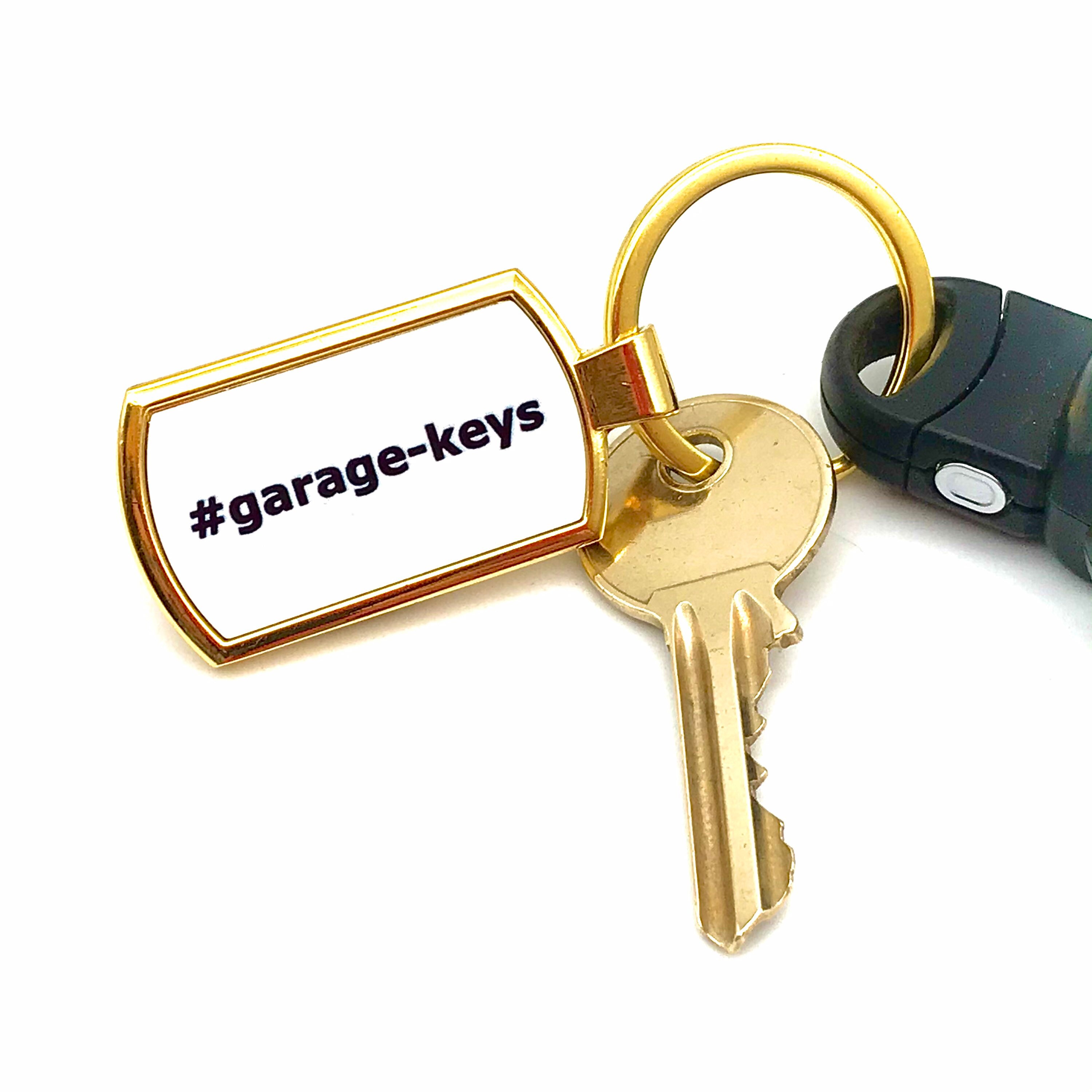 Garage Keys Gold Key Ring Accessory Key Chain Luxury Etsy