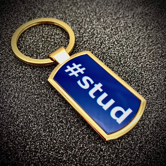 Stud Gold Plated Key Ring Accessory Key Chain Luxury Etsy