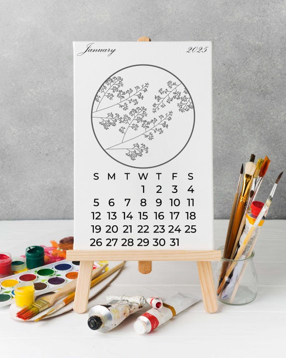 Desk Calendar 2025 Flip Over Month To View Monthly Desktop Calendar Standing | UK