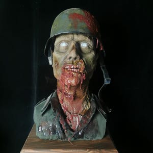World War II, Zombie, Horror, Bust, Life size, War, Movie prop,