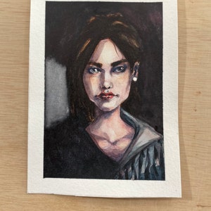 Vin // illustration 5x7”, watercolor, Mistborn , allomancy, vin, kelsier, steel inquisitor, Brandon Sanderson