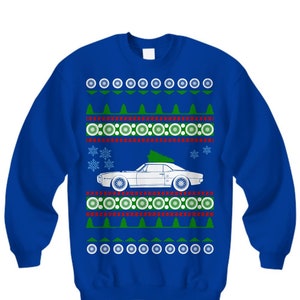 Pontiac FireBird 1967 Ugly Christmas Sweater Hot Rod Xmas Gift Drag Racing American Iron Fast Holiday Party Apparel