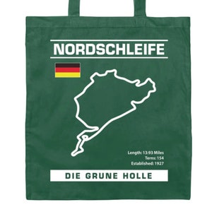 Nordschleife Nurburgring Track Outline Canvas Tote bag gift for race fans scca gt3 hpde auto racing fathers day cars car open wheel