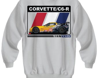 Sweat-shirt Corvette C8 Stingray - Col Rond, Thème Voiture De Sport, Neuf Avec étiquettes - Racing Roots