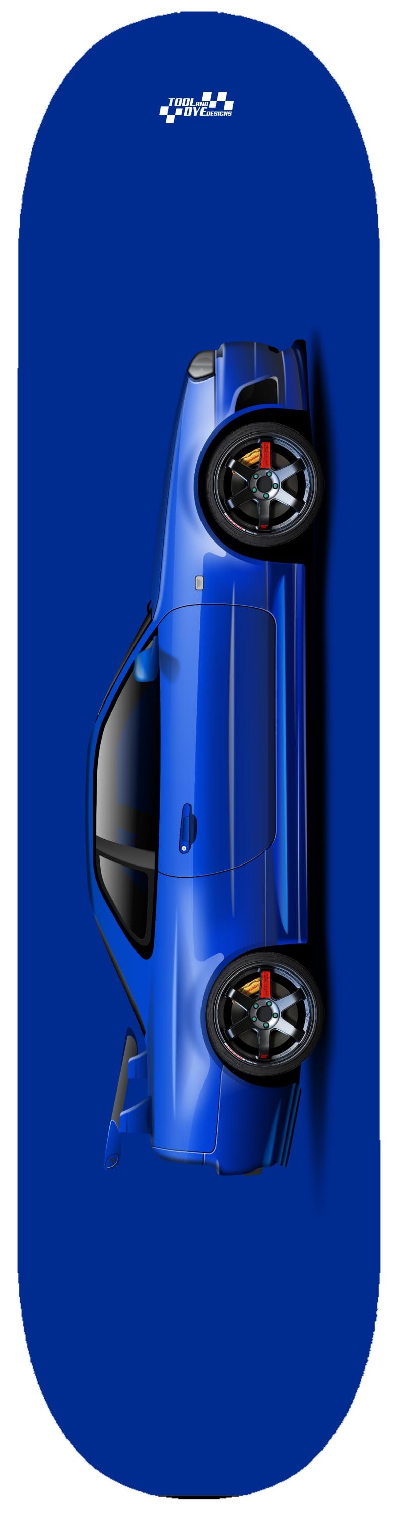 GT-R スケートボードデッキ 2000GT-R R35 R34 ニスモ Car Art R34 GTR Skateboard Deck, R34 Bayside Blue Nissan Skyline