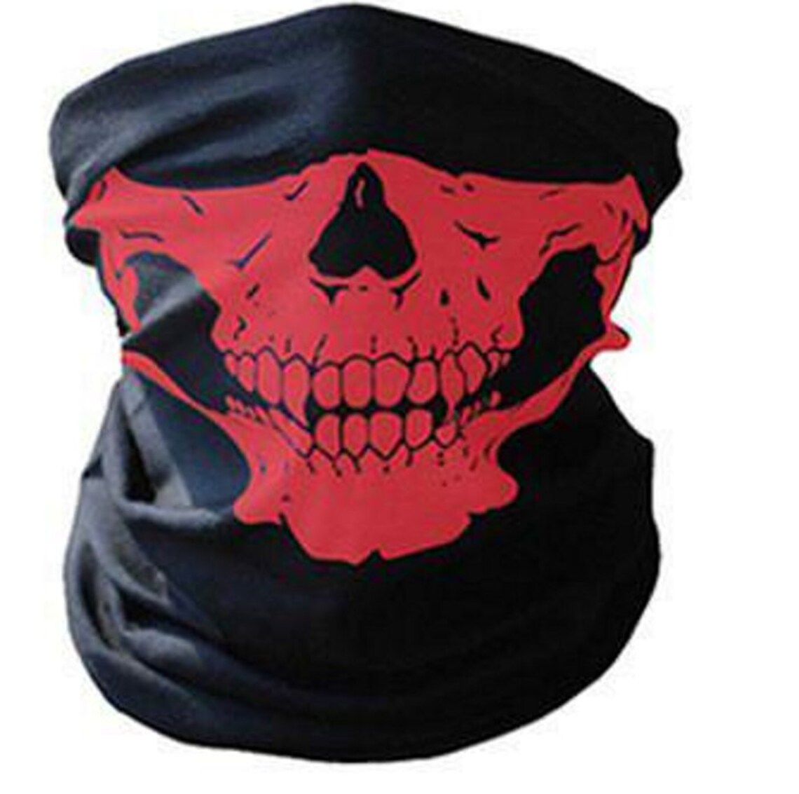 Red Skull face Mask neck gaiter bandana face protection Etsy