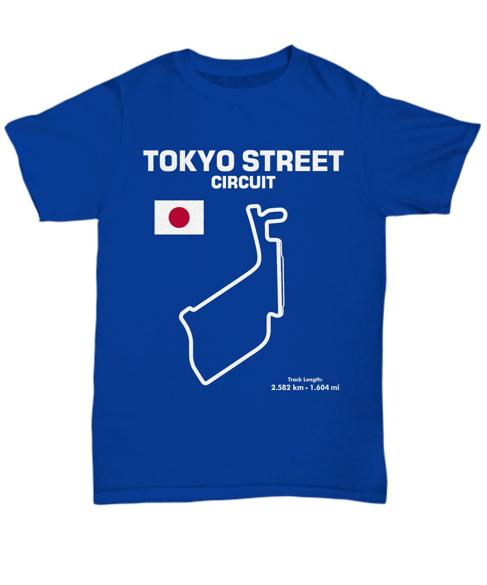 Tokyo Street Circuit Track Outline Shirt Scca Car Racing Japan