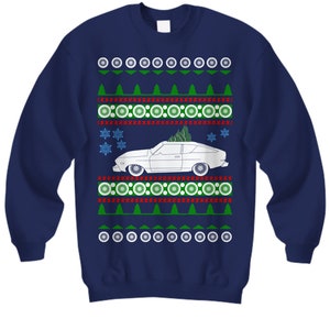 car like Datsun B210 Ugly Christmas Sweater 1976 classic jdm stance retro vintage collector enthusiast turbo lowered track day auto-x fast