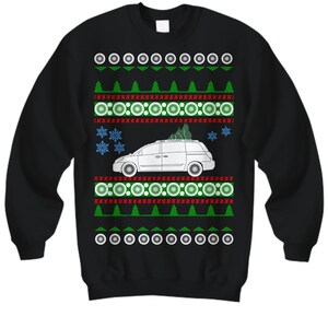 van like Nissan Quest Ugly Christmas Sweater 3rd gen Xmas Gift  camping soccer family hauler jdm stance import