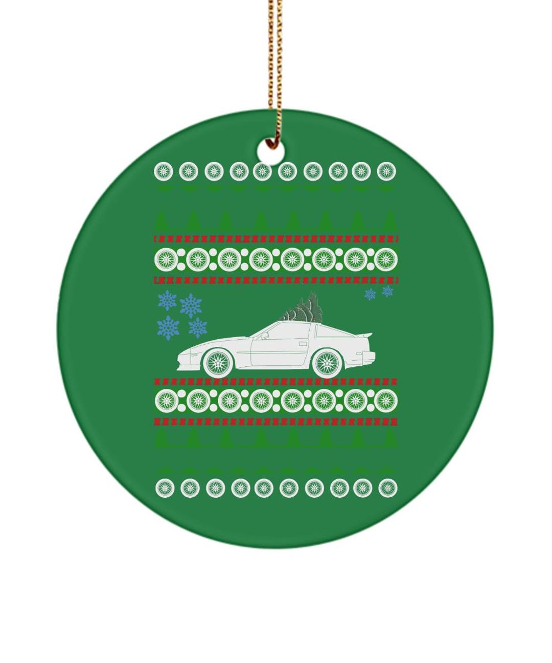 Nissan Z31 300zx Christmas Tree Ornament Ceramic Decoration for