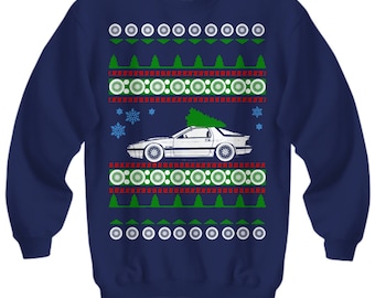 Mazda RX7 Ugly Christmas Sweater 2nd generation  Xmas Gift Fast Car Holiday Sweatshirt Performance Car Holiday Party Apparel wankel rotary