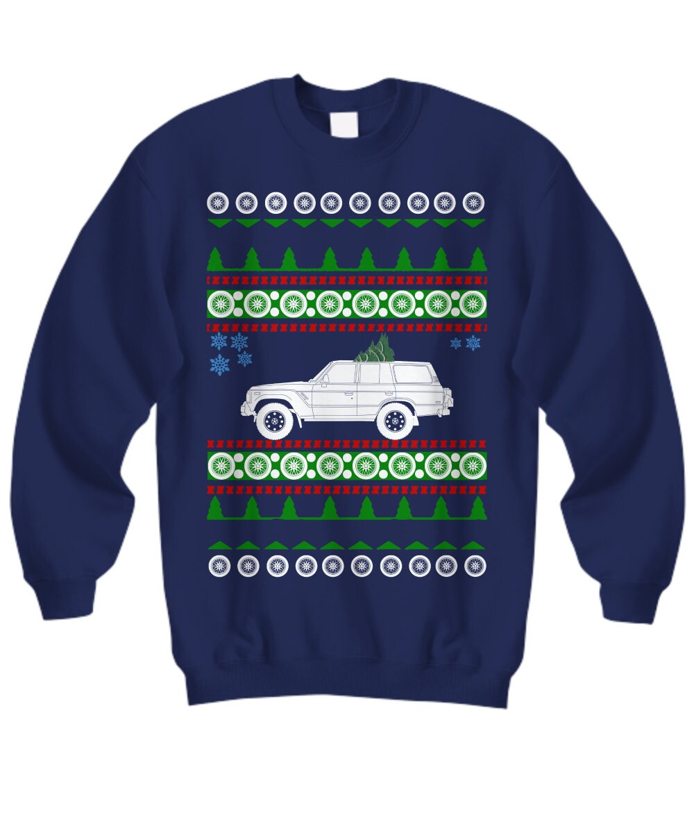 Geländewagen wie Land Cruiser FJ62 FJ-62 Ugly Christmas Sweater Hyggeoverland Camping pnw 60 serie Luxus Wandern im Freien Landcruiser