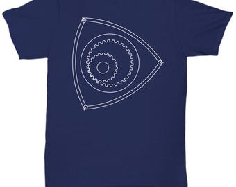 Rotary Engine Rotor Wankel engine blueprint shirt, mazda rx-7 shirt, rx7 turbo, motor boost boosted, import car enthusiast