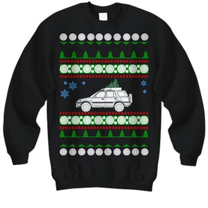 SUV like CRV Honda Ugly Christmas Sweater roof rack Xmas Gift offroad camping hiking outdoors family hauler party gift toyota suv kids