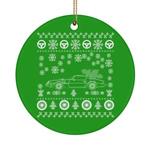 Pontiac Firebird Christmas Tree Ornament Ceramic Decoration for car enthusiasts holiday fast car v8 hot rod vintage collector 1979