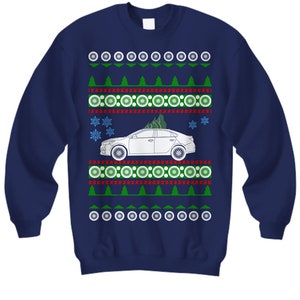 car like Kia Forte Ugly Christmas Sweater 3rd gen 2019 Sports  Xmas Gift Drag Racing American Iron Fast Car Holiday Party Apparel KDM