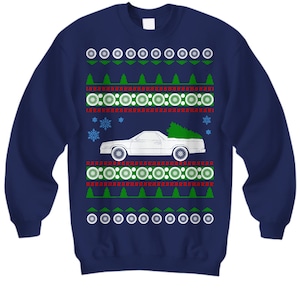 Chevy El Camino Ugly Christmas Sweater Classic Coupe Utility Vehicle Holiday Sweatshirt Chevrolet Ugly Xmas Sweater Vintage Chevy