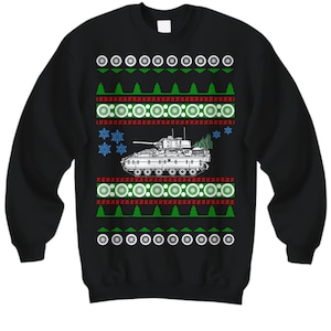 M2 Bradley Tank Ugly Christmas Pullover Armee Bundeswehr Marine Marineluftwaffe Fahrzeug Militärhemd Pullover Ugly Christmas Ugly Christmas Sweater