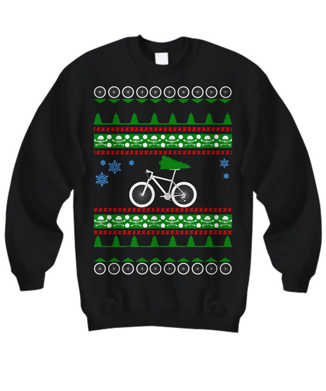 MOUNTAIN BIKE Ugly Christmas Sweater off Road Biking Holiday - Etsy