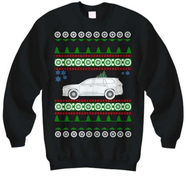 suv like Toyota Grand Highlander Ugly Christmas Sweater 3rd generation offroad overland camping pnw  CUV cab rav4 jdm luxury hiking outdoors