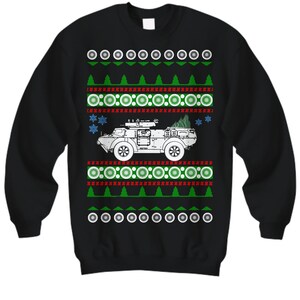 M1117 ASV Guardian Ugly Christmas Pullover Armee Bundeswehr Marine Marine Marine Luftwaffe Militärflieger bekleidung Urlaub Shirt Pullover