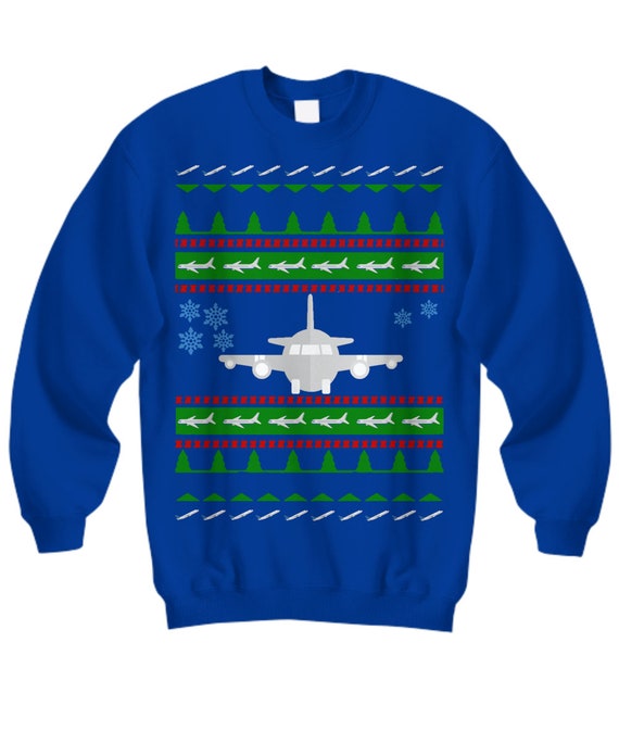Airplane ugly christmas sweater discount