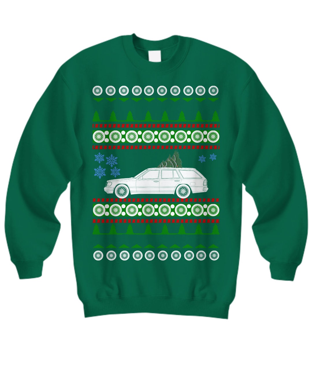 Auto wie Mercedes E320 Ugly Christmas Sweater Kombi