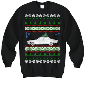 1962 Buick Special Deluxe Ugly Christmas Sweater Coche clásico Hot Rod Regalo de Navidad Drag Racing American Iron Fast Holiday Party Ropa