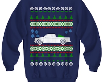 truck Chevy S10 Ugly Christmas Sweater  truck pick up Holiday Sweatshirt  Sweatshirt Chevrolet Holiday Sweater low rider mini