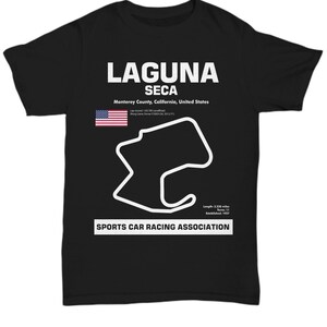 Track shirt like Laguna Seca Track Outline Shirt hill climb scca car racing track day miata airstrip gt3 nasa hpde lemans roll racing road 2