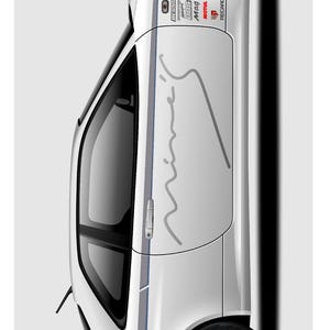 Car art R34 GTR Skateboard Deck, r34 white nissan skyline gift, r34 gtr garage art, gtr gift idea, guys gift, fathers day gift v2
