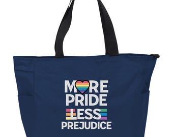 More Pride Tote Bag, LGBTQ tote bag, pride month gift, stop hate, love all tote bag, lgbtq gift idea